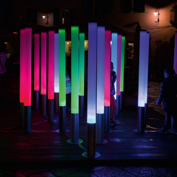 PISTILLO - LED RGB methacrylate floor lamp by Martinelli Luce - view 3